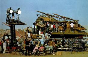 Jabba’s Sail Barge Set : Return of the Jedi - Behind the Scenes photos