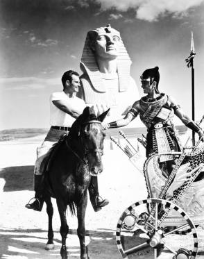 On Set of Ten Commandments (1956) - Behind the Scenes photos