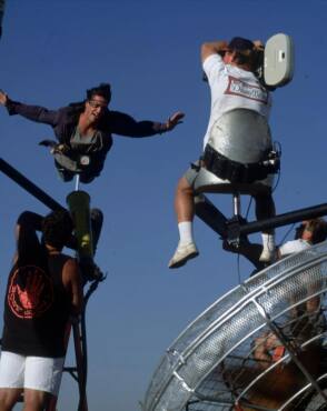 Keanu Reeves Skydiving - Behind the Scenes photos